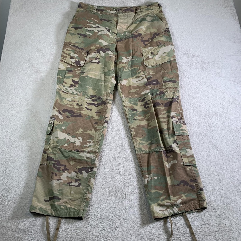 US Army Combat Uniform Pants Mens Medium Regular Multicam Camo Cargo Ripstop